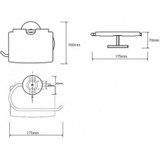 Держатель туалетной бумаги Bemeta Alfa 102412012