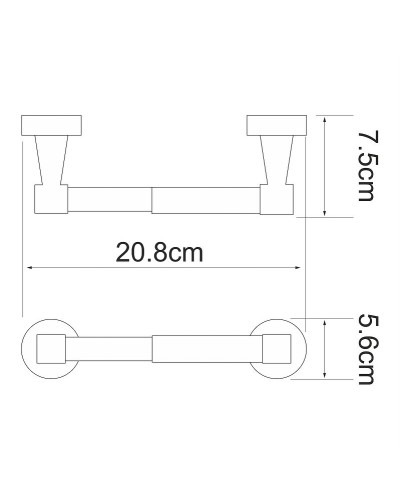 Держатель туалетной бумаги WasserKRAFT Isen K-4022 Хром