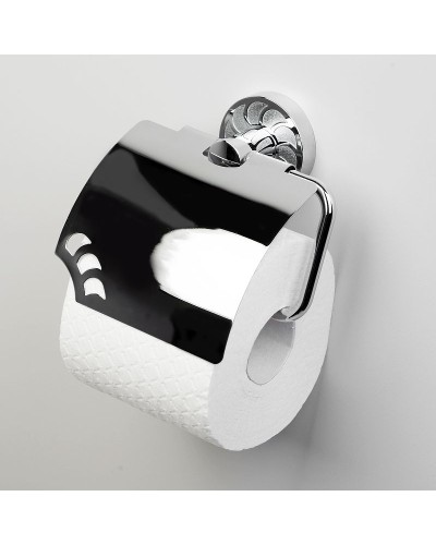 Держатель туалетной бумаги WasserKRAFT Isen K-4025 с крышкой Хром