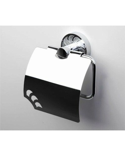 Держатель туалетной бумаги WasserKRAFT Isen K-4025 с крышкой Хром