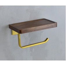 Держатель туалетной бумаги Bronze de Luxe Forest 10705G Орех Золото матовое
