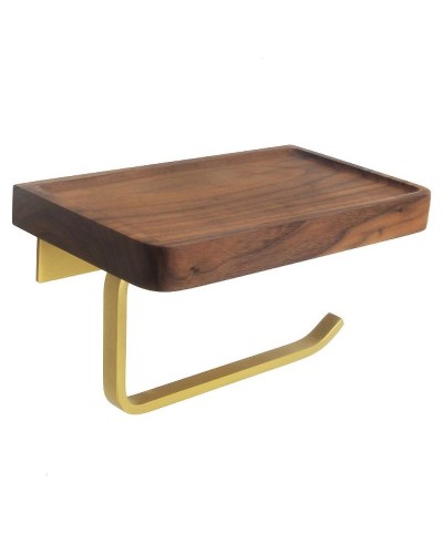 Держатель туалетной бумаги Bronze de Luxe Forest 10705G Орех Золото матовое