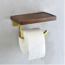 Держатель туалетной бумаги Bronze de Luxe Forest 10705G Орех Золото матовое