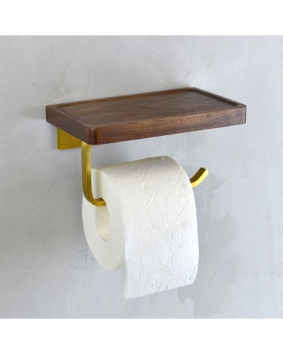 Держатель туалетной бумаги Bronze de Luxe Forest 10705G Орех Золото матовое