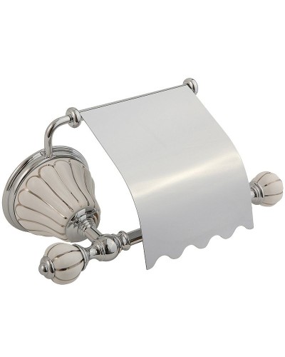 Держатель туалетной бумаги Migliore Olivia 17543 с крышкой Хром Белый