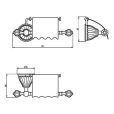 Держатель туалетной бумаги Migliore Olivia 17512 с крышкой Золото Белый