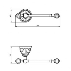 Держатель туалетной бумаги Migliore Olivia 17482 Хром Белый