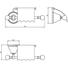 Держатель туалетной бумаги Migliore Provance 17653 с крышкой Хром