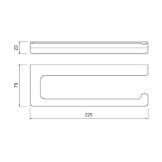 Держатель туалетной бумаги Iddis Slide SLISC00i43 Хром