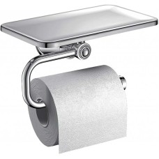 Держатель туалетной бумаги Cezares Liberty CZR-F-8989 с полкой Хром