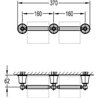 Держатель туалетной бумаги Cezares Liberty CZR-F-8989A двойной Хром