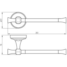 Держатель туалетной бумаги Migliore Fortuna 27690 Бронза
