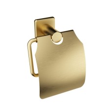 Держатель для туалетной бумаги с крышкой WONZON & WOGHAND, Брашированное золото (WW-V1802-BG)
