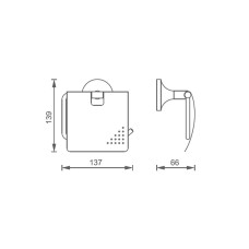 Держатель для туалетной бумаги AltroBagno Corposo 080909 Cr