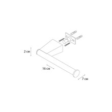 Держатель туалетной бумаги Fixsen Trend FX-97810B Черный матовый