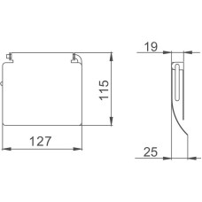 Держатель туалетной бумаги Haiba HB504 с крышкой Хром
