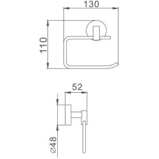 Держатель туалетной бумаги Haiba HB1703-3 Хром