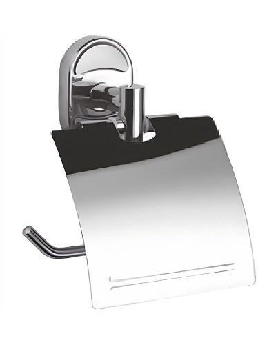 Держатель туалетной бумаги Haiba HB1903 с крышкой Хром