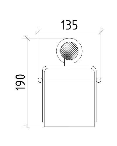 Держатель туалетной бумаги Boheme Royal Cristal 10921-CR-B с крышкой Хром