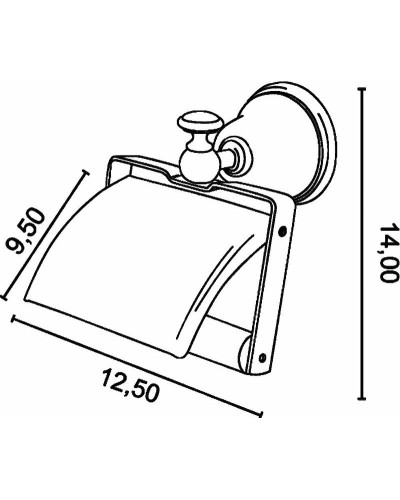 Держатель туалетной бумаги TW Harmony TWHA219oro с крышкой Золото