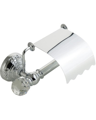Держатель туалетной бумаги Migliore Cristalia 16794 с крышкой Хром с кристаллами Swarovski