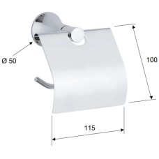 Держатель туалетной бумаги Remer Delicata DE60CR