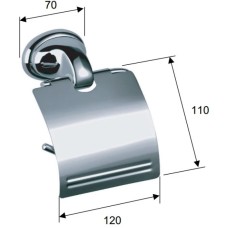 Держатель туалетной бумаги Remer Serie 900 NV60CR