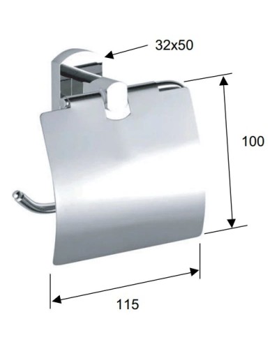 Держатель туалетной бумаги Remer Forma FR60CR