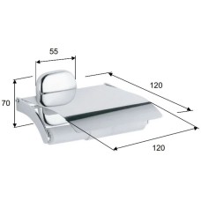 Держатель туалетной бумаги Remer Suite SU60CR