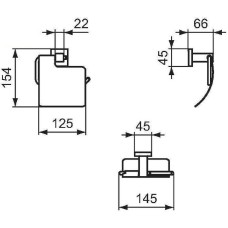 Держатель туалетной бумаги Ideal Standard IOM E2191AA с крышкой Хром