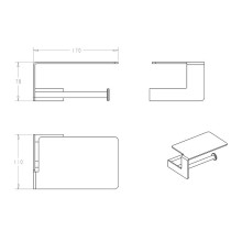 Держатель туалетной бумаги Boheme Q 10941-B Черный