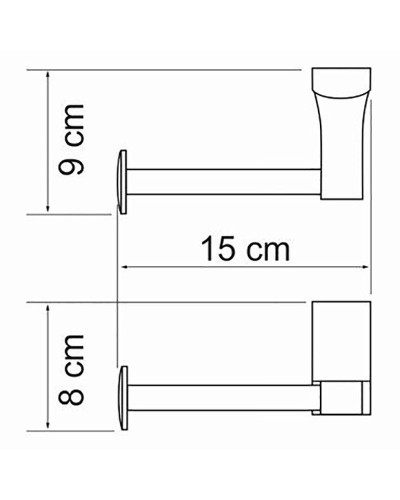 Держатель туалетной бумаги WasserKRAFT Leine K-5096 Хром