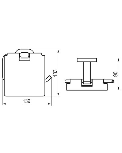 Держатель туалетной бумаги Ravak Chrome CR 400.00 X07P191 с крышкой Хром