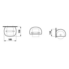 Держатель туалетной бумаги Laufen Alessi One 8.7097.0.000.000.1