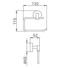 Держатель туалетной бумаги Frap F17 F1703-3 Хром