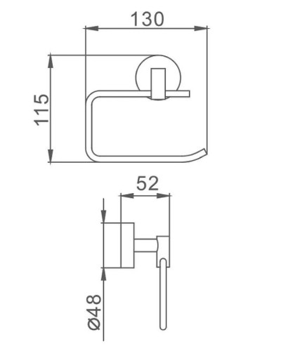 Держатель туалетной бумаги Frap F17 F1703-3 Хром