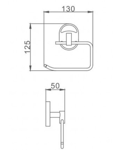 Держатель туалетной бумаги Frap F19 F1903-3 Хром