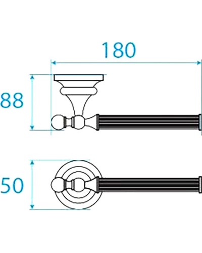 Держатель туалетной бумаги Cezares Olimp-TH04-01-M Хром
