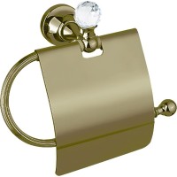 Держатель туалетной бумаги Cezares Olimp-TRH-02-Sw с крышкой Бронза