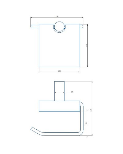 Держатель туалетной бумаги Haiba HB8403-4 с крышкой Бронза