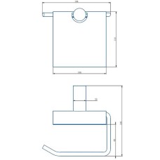 Держатель туалетной бумаги Haiba HB8403 с крышкой Нержавеющая сталь