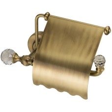 Держатель туалетной бумаги Migliore Amerida 16557 с крышкой Бронза с кристаллами Swarovski