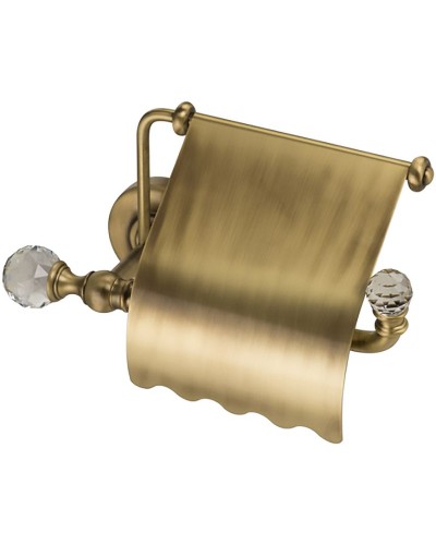 Держатель туалетной бумаги Migliore Amerida 16557 с крышкой Бронза с кристаллами Swarovski