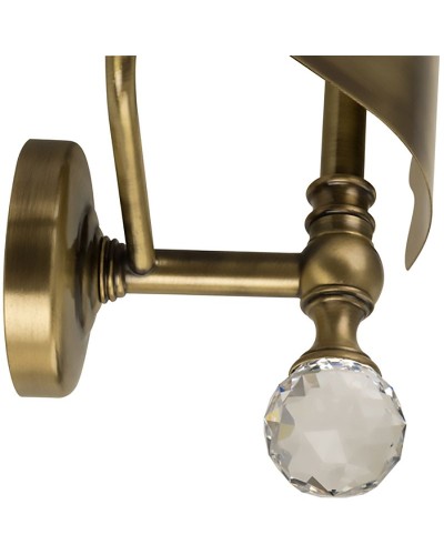 Держатель туалетной бумаги Migliore Amerida 16557 с крышкой Бронза с кристаллами Swarovski