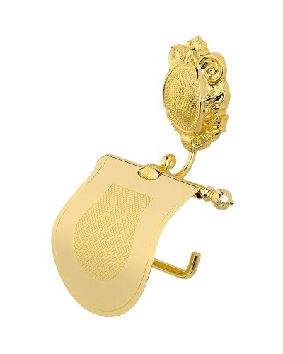 Держатель туалетной бумаги Migliore Cleopatra 16682 с крышкой Золото