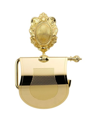 Держатель туалетной бумаги Migliore Cleopatra 16682 с крышкой Золото