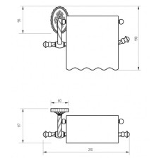 Держатель туалетной бумаги Migliore Edera 16886 с крышкой Бронза