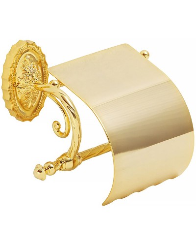 Держатель туалетной бумаги Migliore Edera 16934 с крышкой Золото