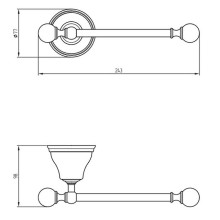 Держатель туалетной бумаги Migliore Provance 17617 Бронза
