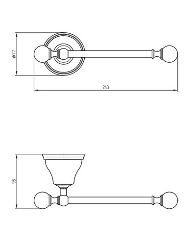 Держатель туалетной бумаги Migliore Provance 17617 Бронза